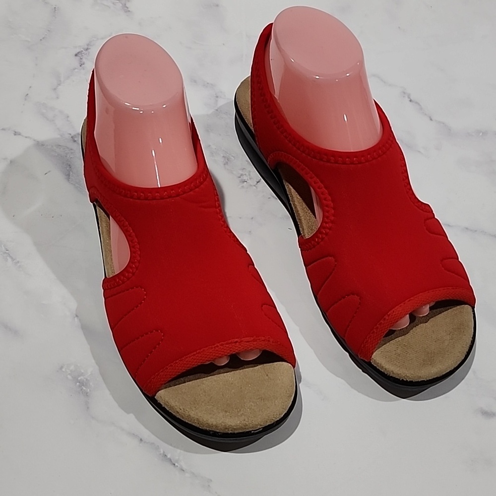 Flexus by Spring Step Anatomic  Red Sandals  Made in Italy